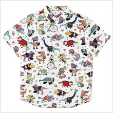 Load image into Gallery viewer, Personalized Dino Swag Youth Button-Up Shirt
