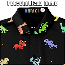 Load image into Gallery viewer, Personalized Digi Dinos Button-Up Shirt