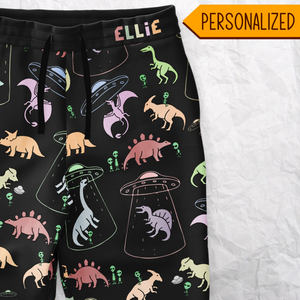 Personalized Dino Abduction Sweatpants