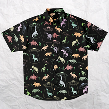 Load image into Gallery viewer, Personalized Dino Abduction Button-Up Shirt