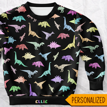 Load image into Gallery viewer, Personalized Dinorigami Youth Sweatshirt
