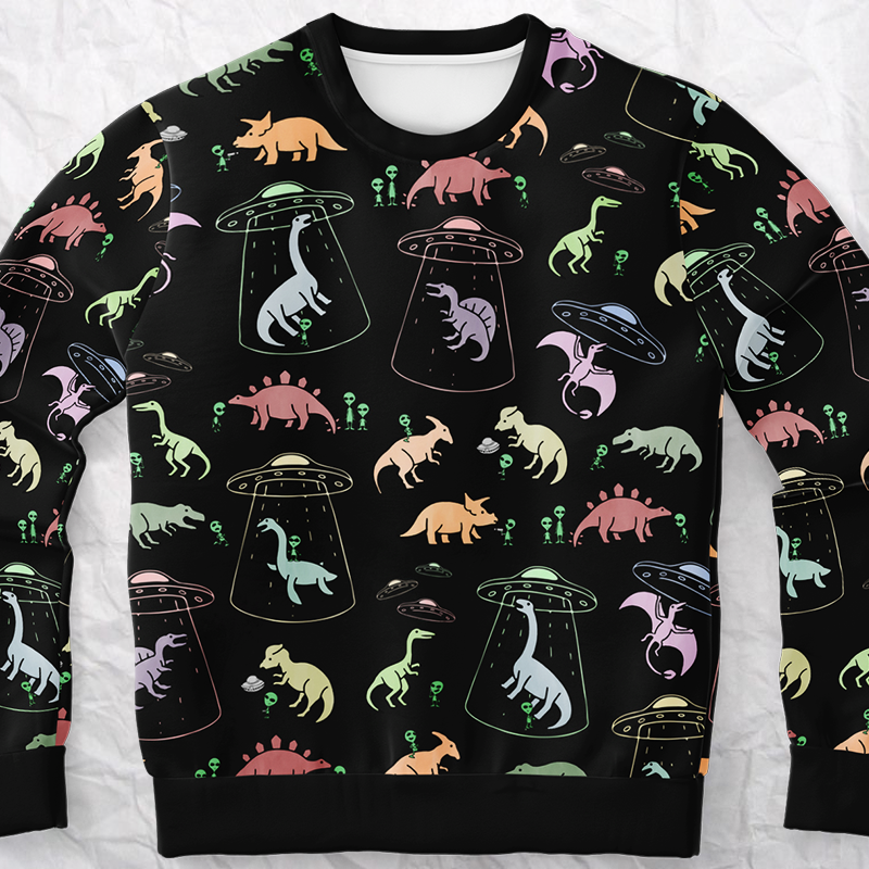 Personalized Dino Abduction Sweatshirt
