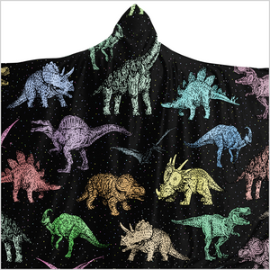 Personalized Dinotastic Hooded Blanket