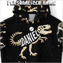 Load image into Gallery viewer, Personalized Name-O-Saurus Youth Hoodie