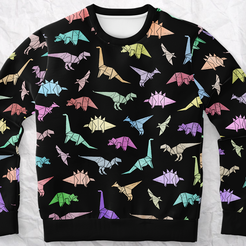 Personalized Dinorigami Sweatshirt