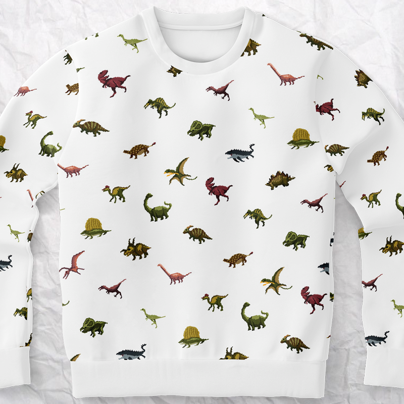 Personalized Pixelsaurs Sweatshirt