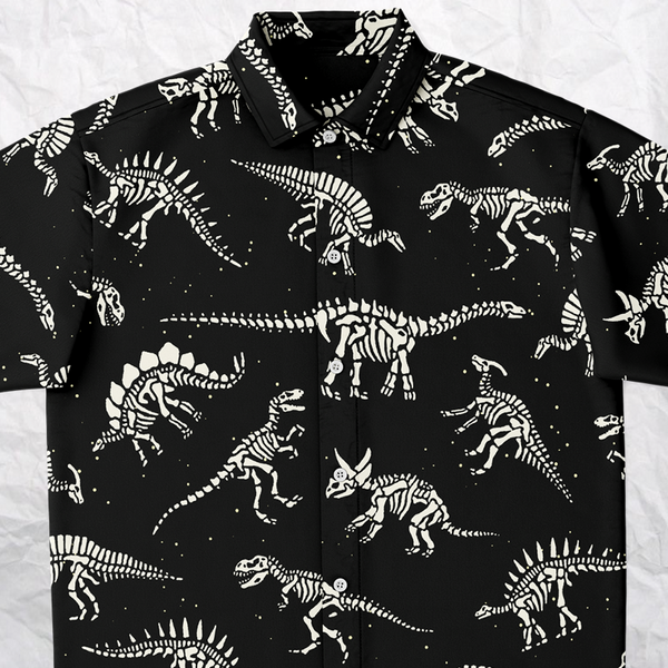 Personalized Diggin' Dinos Button-Up Shirt