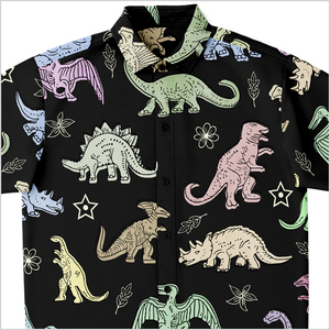 Personalized Dino Dawn Button-Up Shirt
