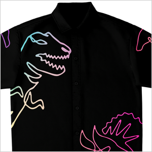 Personalized Dino Dazzle Button-Up Shirt