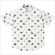 Load image into Gallery viewer, Personalized Jurassic Pixels Button-Up Shirt