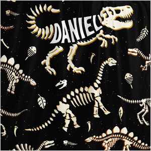 Personalized Name-O-Saurus Hooded Blanket