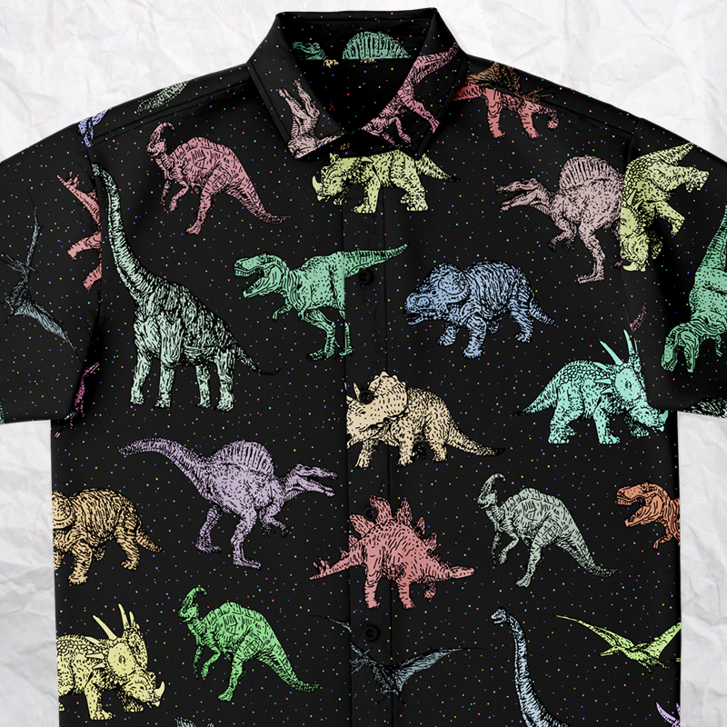 Personalized Dinotastic Button-Up Shirt