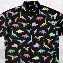 Load image into Gallery viewer, Personalized Dinorigami Button-Up Shirt