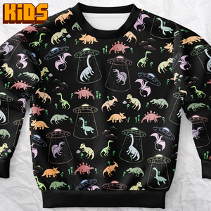 Personalized Dino Abduction Youth Sweatshirt