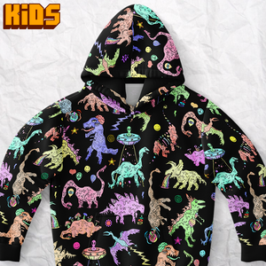 Personalized Dope Dinos Youth Hoodie