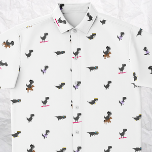 Personalized Olympian Rex Button-Up Shirt