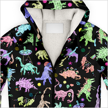 Load image into Gallery viewer, Personalized Dope Dinos Zip-Up Hoodie