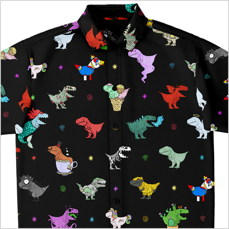 Personalized Multiverse of Rexes Button-Up Shirt