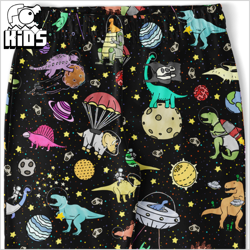 Personalized Interstellar Dinos Youth Sweatpants
