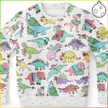 Load image into Gallery viewer, Personalized Jolly Dinos Christmas Sweatshirt