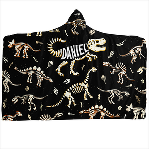 Personalized Name-O-Saurus Hooded Blanket