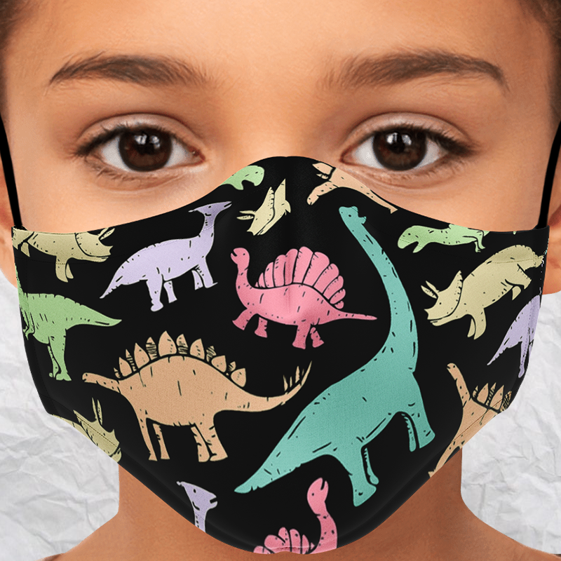 Personalized Dino Joy Face Mask
