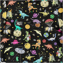 Load image into Gallery viewer, Personalized Interstellar Dinos Youth Button-Up Shirt