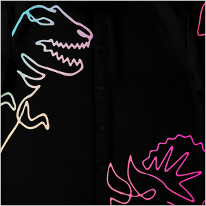 Personalized Dino Dazzle Button-Up Shirt
