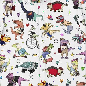 Personalized Dino Swag Button-Up Shirt