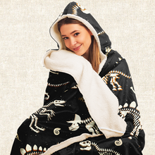 Load image into Gallery viewer, Personalized Name-O-Saurus Hooded Blanket