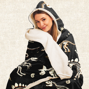 Personalized Name-O-Saurus Hooded Blanket