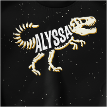 Load image into Gallery viewer, Personalized Name-O-Saurus Youth Sweatshirt