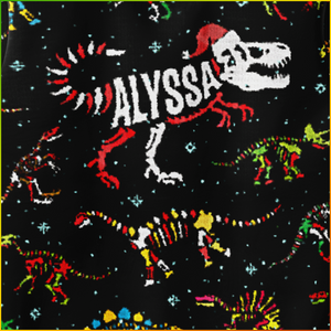 Personalized Jingle Bones Ugly Christmas Sweatshirt (W/ Knit Texture Effect)