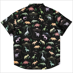 Personalized Dino Abduction Youth Button-Up Shirt