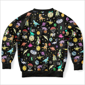 Personalized Interstellar Dinos Youth Sweatshirt
