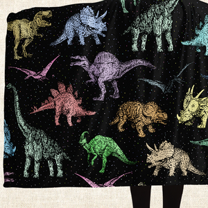 Personalized Dinotastic Hooded Blanket