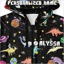 Load image into Gallery viewer, Personalized Interstellar Dinos Jumpsuit