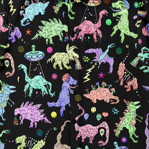 Personalized Dope Dinos Button-Up Shirt