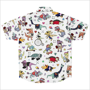 Personalized Dino Swag Button-Up Shirt