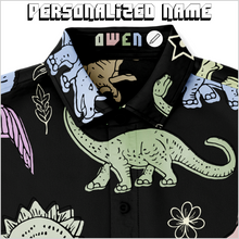 Load image into Gallery viewer, Personalized Dino Dawn Button-Up Shirt