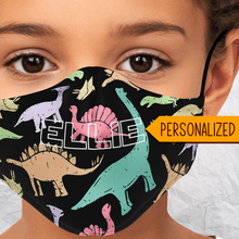 Load image into Gallery viewer, Personalized Dino Joy Face Mask