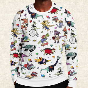 Personalized Dino Swag Sweatshirt