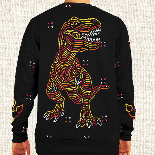 Personalized Dino Glitz Sweatshirt