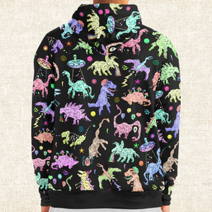 Personalized Dope Dinos Zip-Up Hoodie