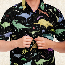 Load image into Gallery viewer, Personalized Terrible Lizards Button-Up Shirt
