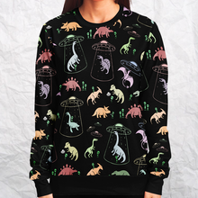 Load image into Gallery viewer, Personalized Dino Abduction Sweatshirt