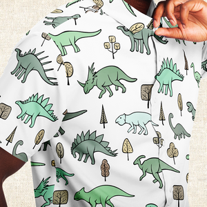 Personalized Dinodyssey Button-Up Shirt