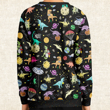Load image into Gallery viewer, Personalized Interstellar Dinos Youth Sweatshirt