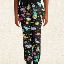 Load image into Gallery viewer, Personalized Interstellar Dinos Youth Sweatpants