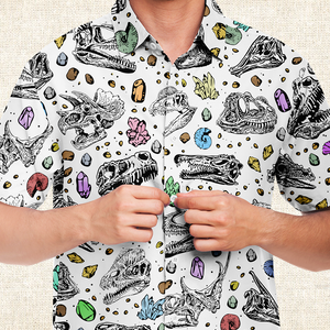 Personalized Dino Relics Button-Up Shirt